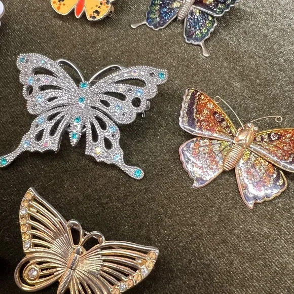 VTG and modern Butterfly Brooch lot - Picture 9 of 10